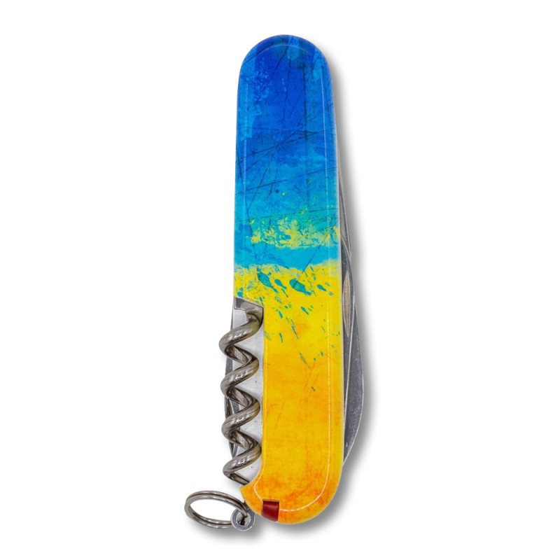 Ніж Victorinox Climber Ukraine Жовто-синій малюнок 1.3703.7_T3100pw