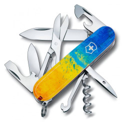 Ніж Victorinox Climber Ukraine Жовто-синій малюнок 1.3703.7_T3100pw