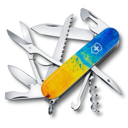 Ніж Victorinox Huntsman Ukraine Жовто-синій малюнок 1.3713.7_T3100pw