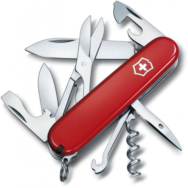 Ніж Victorinox Climber Ukraine червоно-чорний 1.3703.1.3