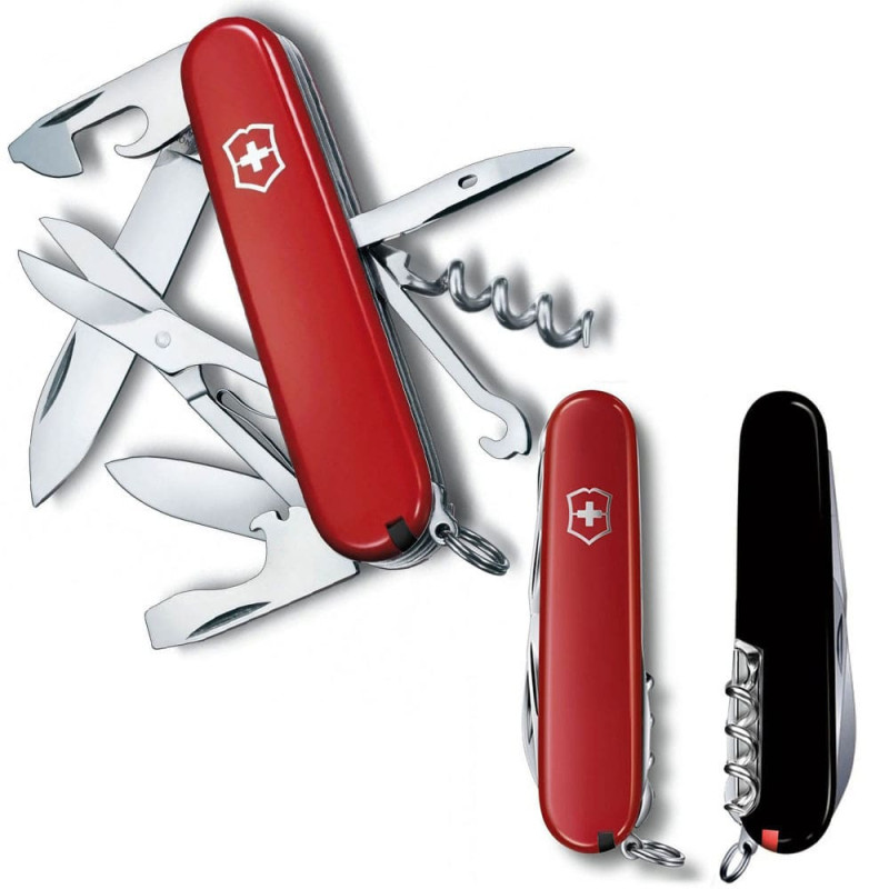 Ніж Victorinox Climber Ukraine червоно-чорний 1.3703.1.3