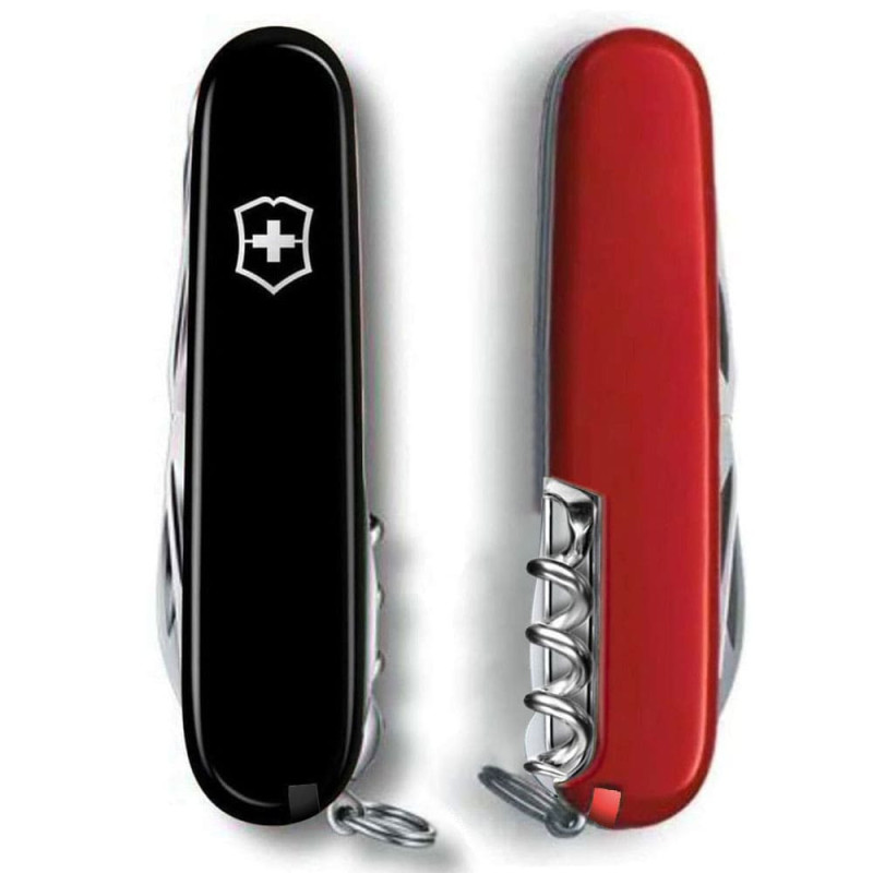 Ніж Victorinox Climber Ukraine чорно-червоний 1.3703.3.1