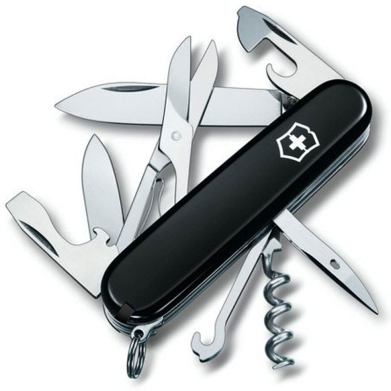 Ніж Victorinox Climber Ukraine чорно-червоний 1.3703.3.1