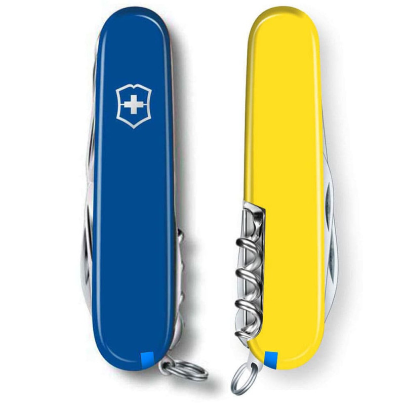 Ніж Victorinox Huntsman Ukraine синьо-жовтий 1.3713.2.8