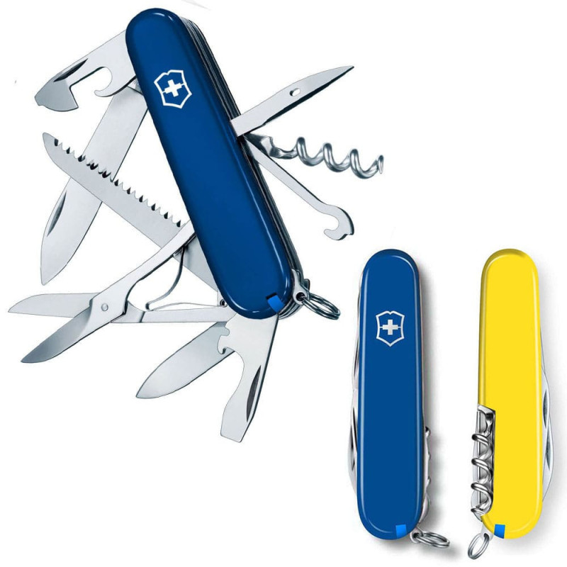 Ніж Victorinox Huntsman Ukraine синьо-жовтий 1.3713.2.8