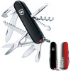 Ніж Victorinox Huntsman Ukraine чорно-червоний 1.3713.3.1