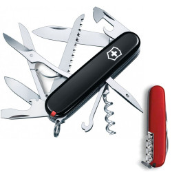 Ніж Victorinox Huntsman Ukraine чорно-червоний 1.3713.3.1