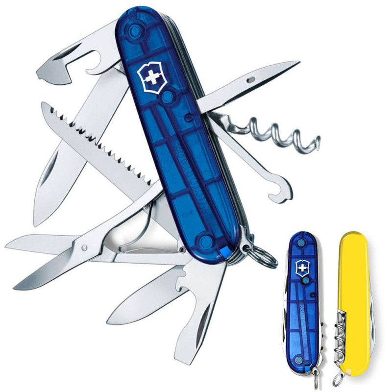 Ніж Victorinox Huntsman Ukraine синьо-жовтий 1.3713.T2.8