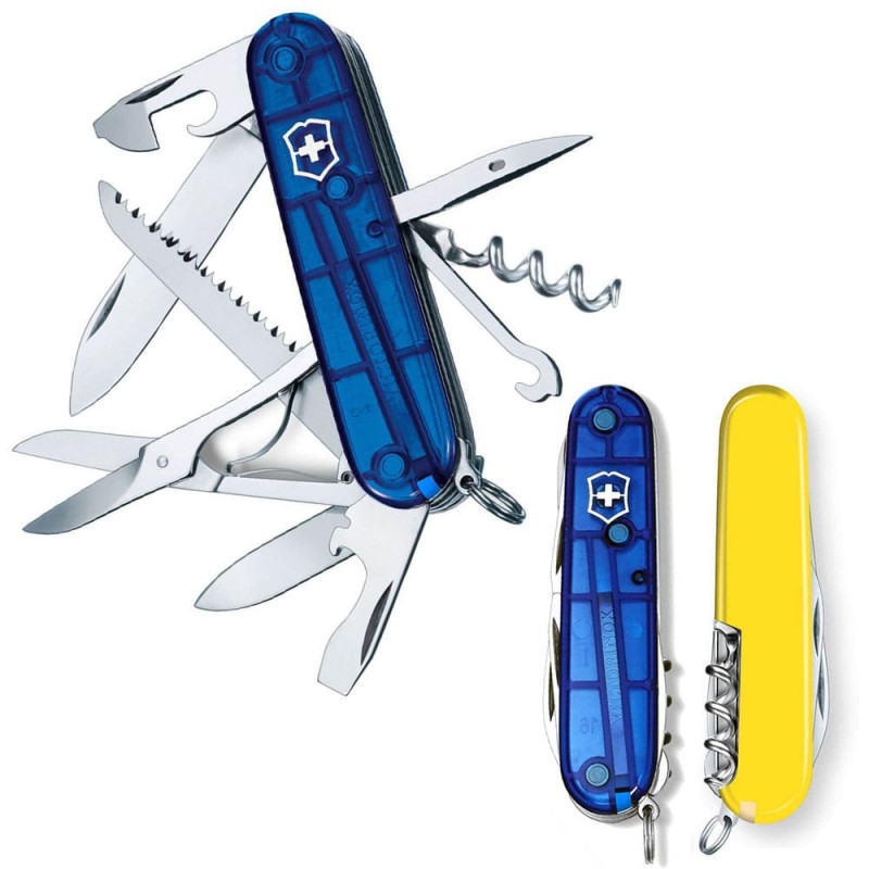 Ніж Victorinox Huntsman Ukraine синьо-жовтий 1.3713.T2.8