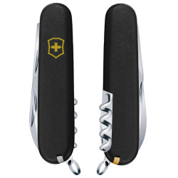Ніж Victorinox Spartan MAT чорний матовий лак жовтий логотип 1.3603.3_M0008p