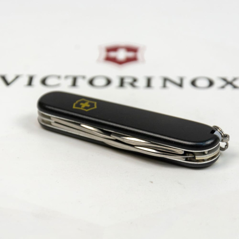 Ніж Victorinox Spartan MAT чорний матовий лак жовтий логотип 1.3603.3_M0008p