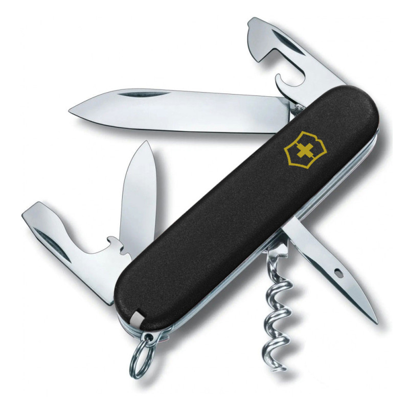 Ніж Victorinox Spartan MAT чорний матовий лак жовтий логотип 1.3603.3_M0008p