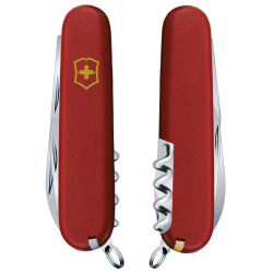 Ніж Victorinox Spartan MAT червоний матовий лак жовтий логотип 1.3603_M0008p