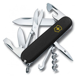 Ніж Victorinox Climber MAT чорний матовий лак жовтий логотип 1.3703.3_M0008p