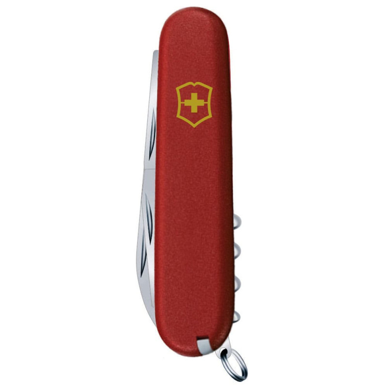 Ніж Victorinox Climber MAT червоний матовий лак жовтий логотип 1.3703_M0008p