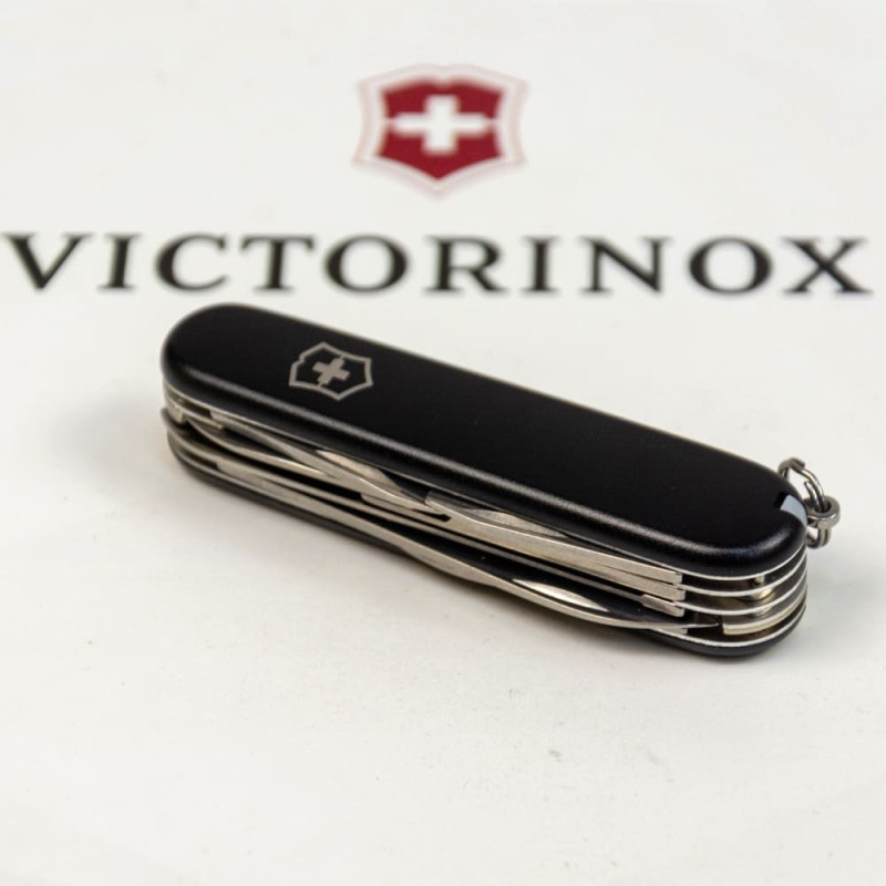 Ніж Victorinox Huntsman MAT чорний матовий лак 1.3713.3_M0007p