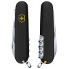 Ніж Victorinox Huntsman MAT чорний матовий лак жовтий логотип 1.3713.3_M0008p