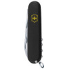 Ніж Victorinox Huntsman MAT чорний матовий лак жовтий логотип 1.3713.3_M0008p