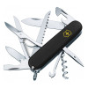 Ніж Victorinox Huntsman MAT чорний матовий лак жовтий логотип 1.3713.3_M0008p