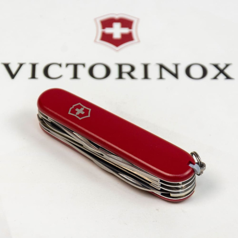 Ніж Victorinox Huntsman MAT червоний матовий лак 1.3713_M0007p