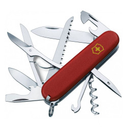 Ніж Victorinox Huntsman MAT червоний матовий лак жовтий логотип 1.3713_M0008p