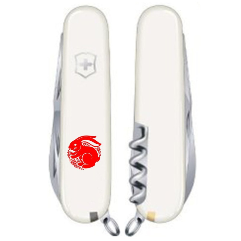 Ніж Victorinox Spartan Zodiac Щасливий Кролик червоний 1.3603.7_Z2161u