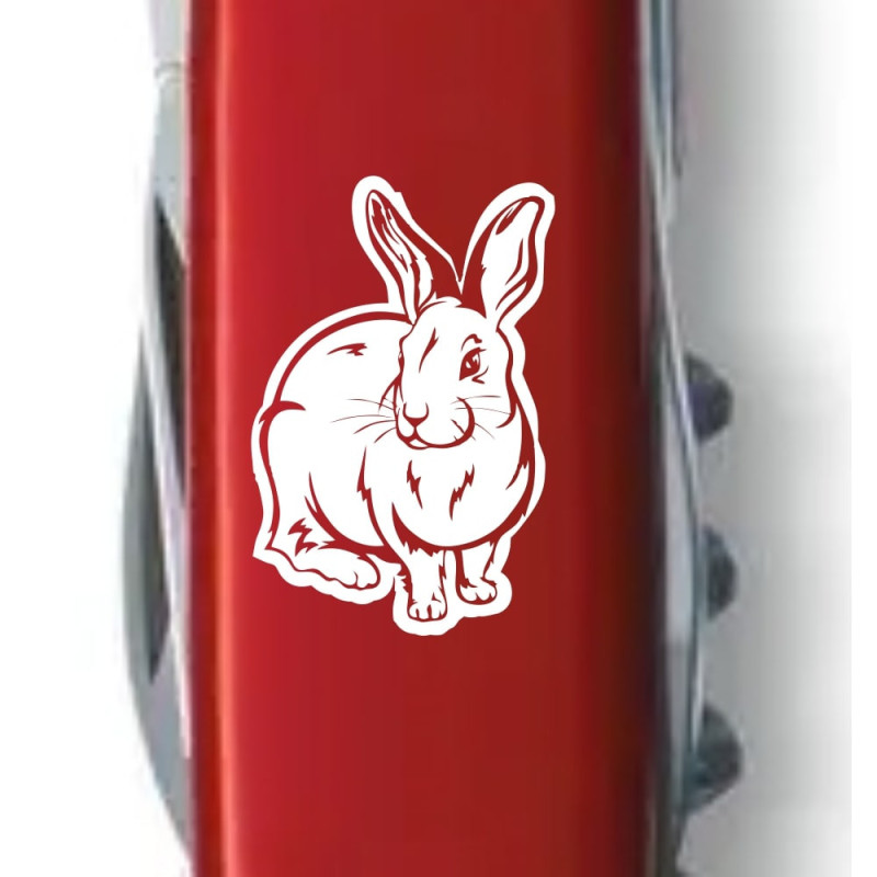 Ніж Victorinox Spartan Zodiac Водяний Кролик білий 1.3603_Z2030u