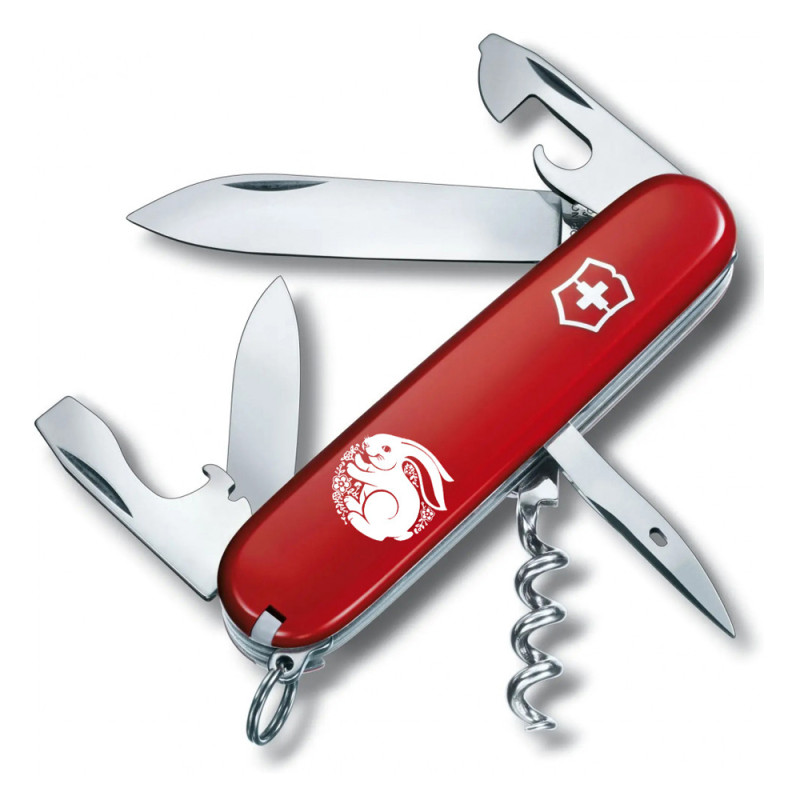 Ніж Victorinox Spartan Zodiac Щасливий Кролик білий 1.3603_Z2160u