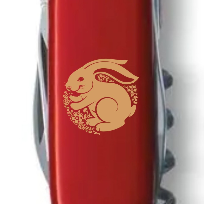 Ніж Victorinox Spartan Zodiac Щасливий Кролик бронзовий 1.3603_Z2165u