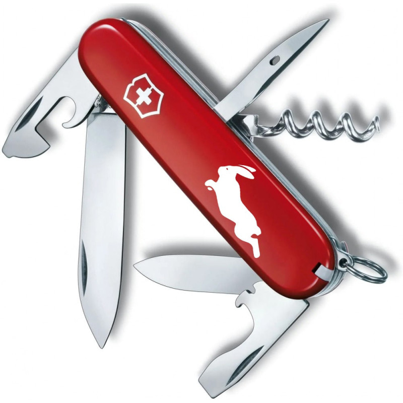 Ніж Victorinox Spartan Zodiac Спритний Кролик білий 1.3603_Z2170u