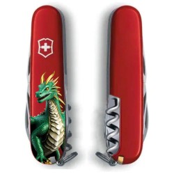 Ніж Victorinox Spartan Zodiac Зелений дракон 1.3603_Z3340u