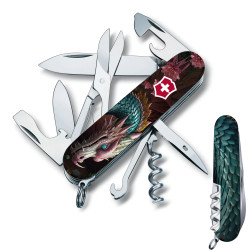 Ніж Victorinox Climber Zodiac Лазурний дракон 1.3703.3_Z3290p