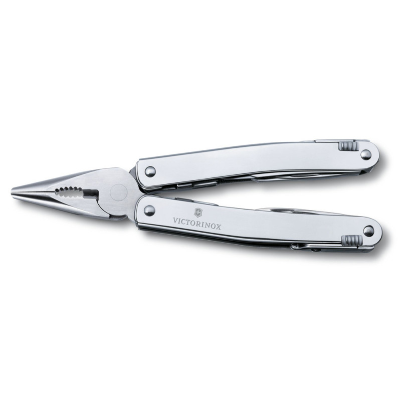 Мультитул Victorinox Swiss Tool Spirit X Plus Ratchet 3.0236.L шкіряний чохол