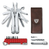 Мультитул Victorinox Swiss Tool Spirit X Plus Ratchet 3.0236.L шкіряний чохол