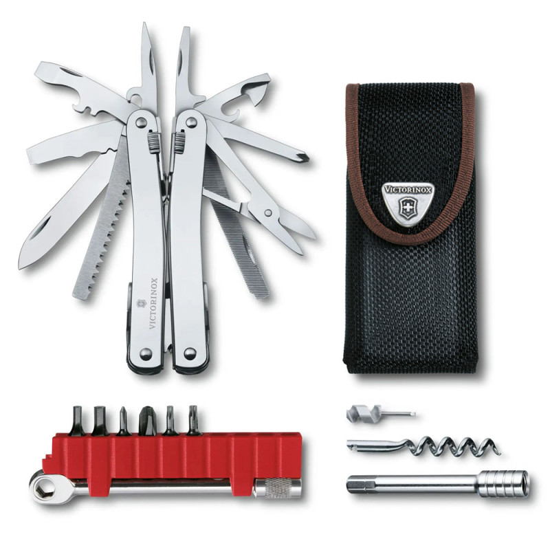 Мультитул Victorinox Swiss Tool Spirit X Plus Ratchet 3.0236.N нейлоновий чохол