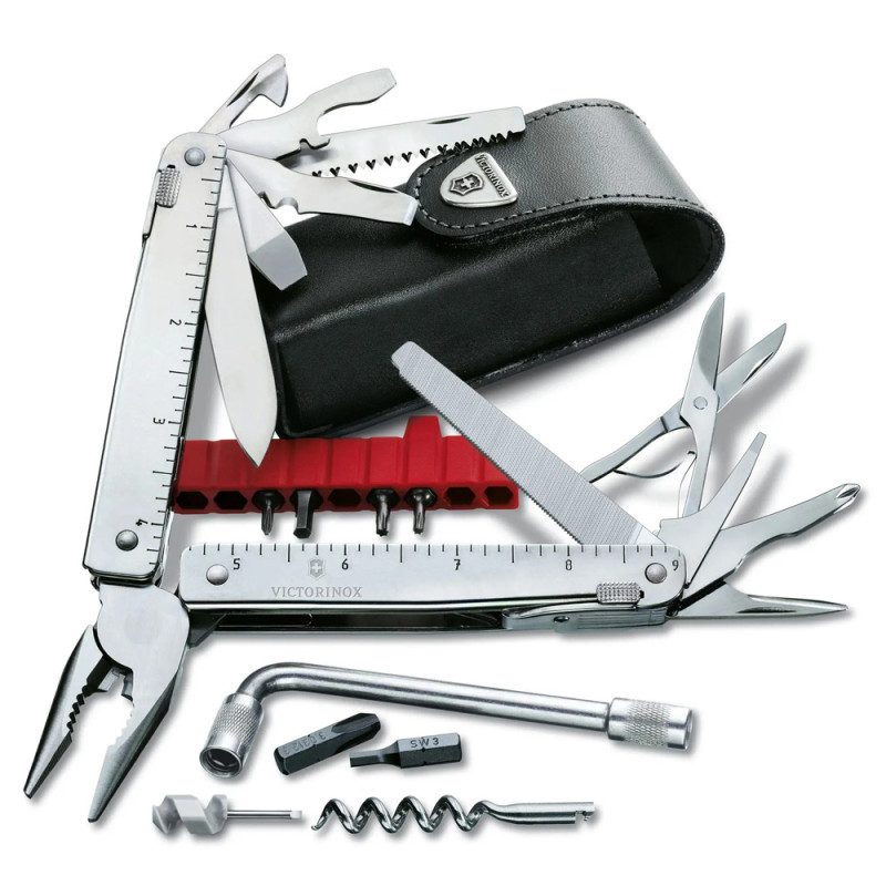 Мультитул Victorinox Swiss Tool X Plus 3.0338.L шкіряний чохол