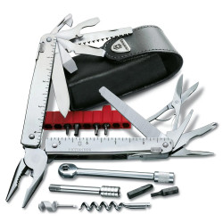 Мультитул Victorinox Swiss Tool X Plus Ratchet 3.0339.L шкіряний чохол