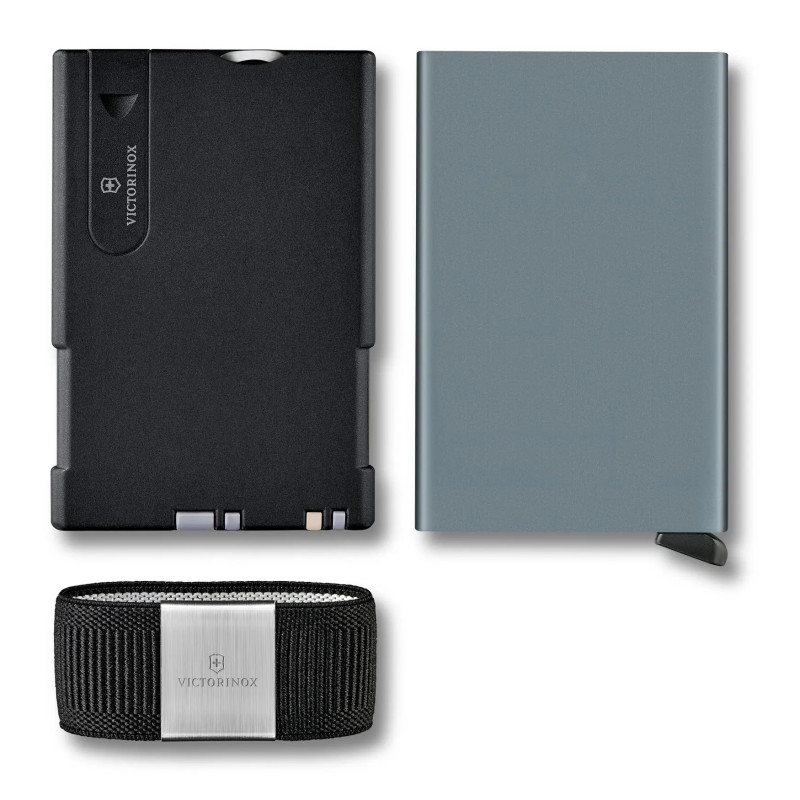 Набір з картхолдером Victorinox Smart Card Wallet Sharp Gray 0.7250.36
