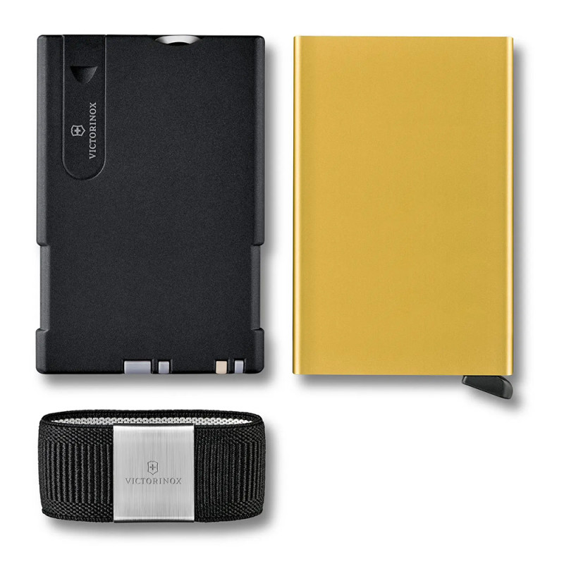 Набір з картхолдером Victorinox Smart Card Wallet Delightful Gold 0.7250.38