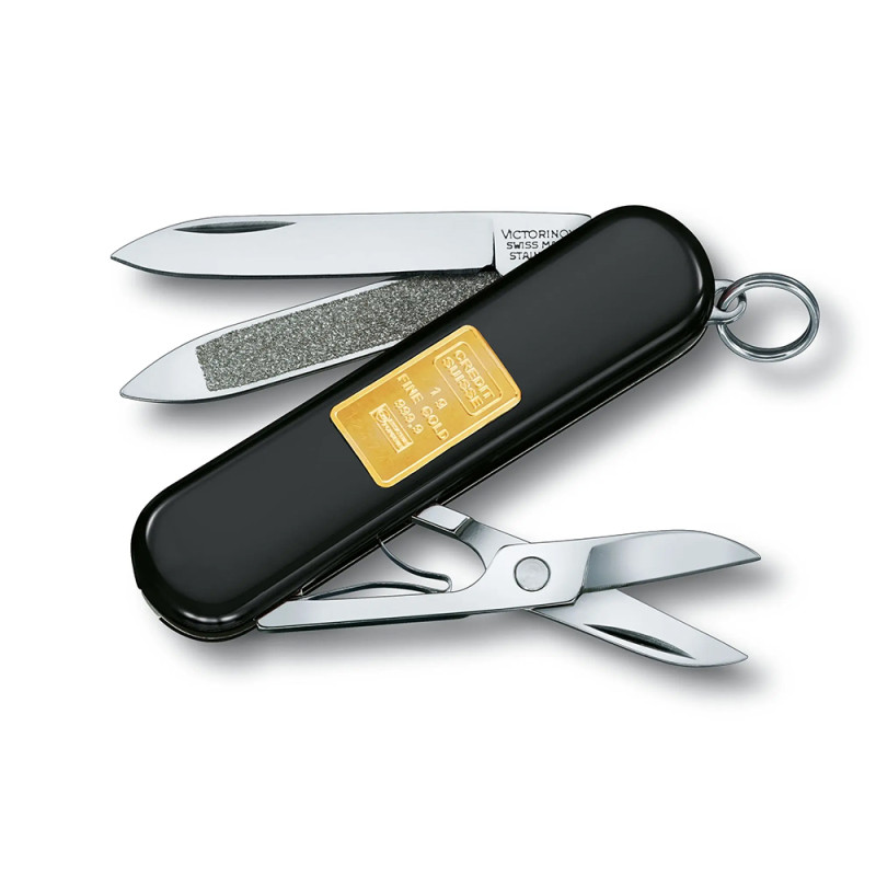 Ніж Victorinox Сlassic з золотим злитком 1 грам 0.6203.87